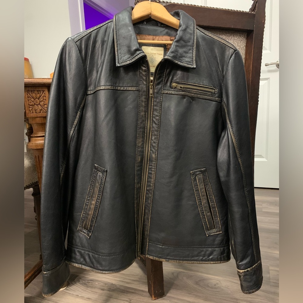 The Territory Head Leather Jacket - size L